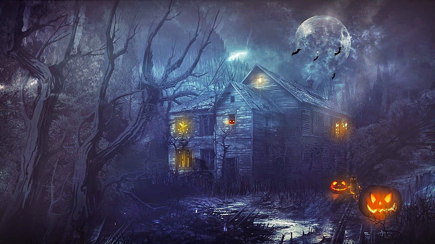 80 Halloween scary horror nights scarecrow pumpkin haunted house - Android / iPhone Background (png / jpg) (2022), Scary Scarecrow HD wallpaper